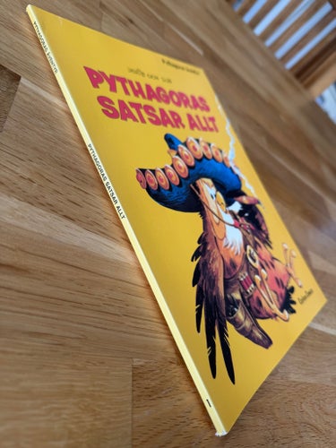 Pythagoras satsar allt av Derib och Job, 1981