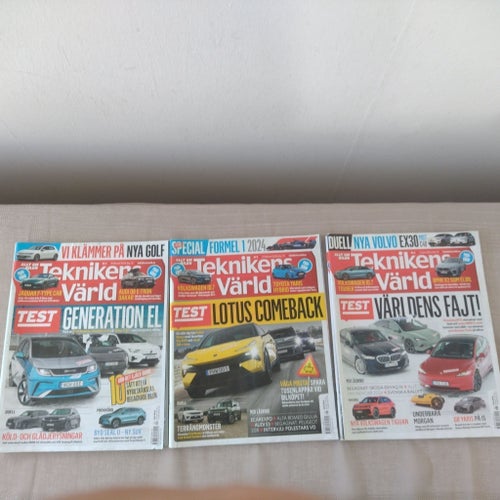 Tidningar Teknikens Värld 26 st nr. Komplett Årgång 2024