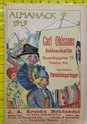 Almanack 1919 av J. A. Krooks Bokhandel