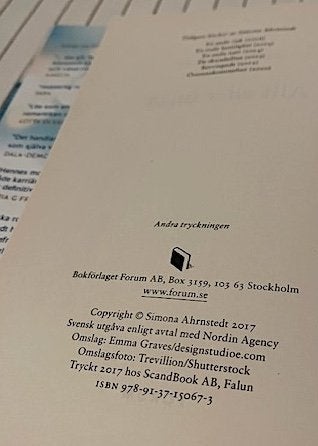 ALLT ELLER INGET av Simona Ahrnstedt - inbunden