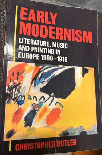 Early Modernism av Christopher Butler, 1994