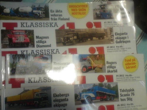 Klassiska Lasbilar 2011 / 2014 10 nr + svensk Åkeri tidn nr 5 2022