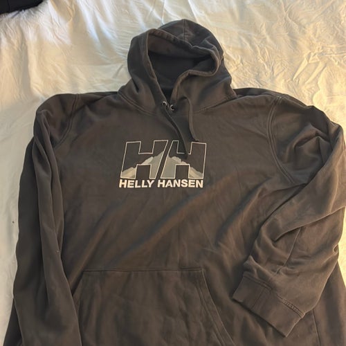 Helly Hansen mörkgrå huvtröja
