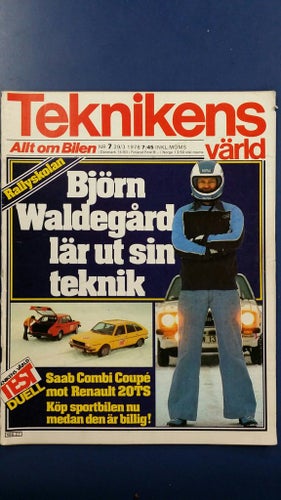 Teknikens Värld nr 7 1978: VW 1303 S, Renault 20 TS vs Saab 99 GL CC, Alvis -52