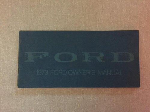 1973 Ford Owner's Manual