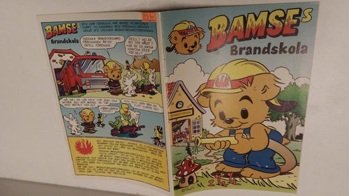 Bamses Brandskola + Bamses målarbild + prenumerationslapp