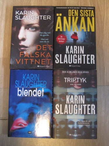 Karin Slaughter 4-pack: Den sista ankan, Tripptyk, Det falska vittnet, Blender