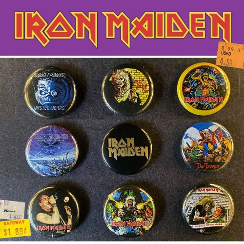9 st Iron Maiden pins #2 (25 mm) * gratis porto *