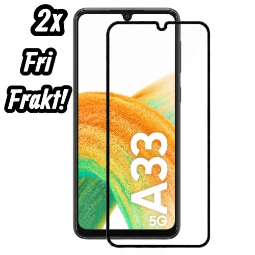 2st Samsung Galaxy A33 9H Härdat Glas Skärmskydd - Heltäckande Kant-till-Kant