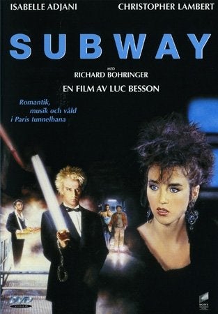 Subway (1985) Luc Besson med Isabelle Adjani, Christopher Lambert