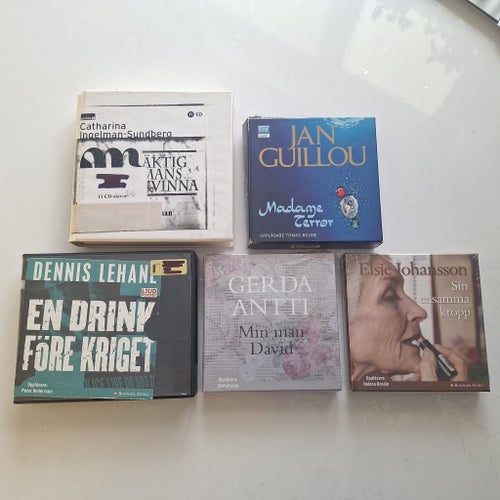 Ljudböcker: En Drink Före Kriget, Mäktig Mans Kvinna, Min Man David, Madame