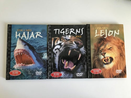 Natural Killers: Lejon, Hajar och Tigrar DVD-box