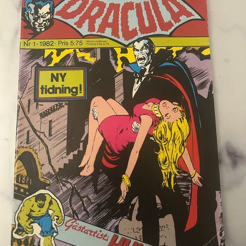 Samlarexemplar Dracula Nr 1 1982 i Mint Condition