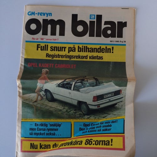 Tidning: GM-revyn om bilar Nr 3 1985
