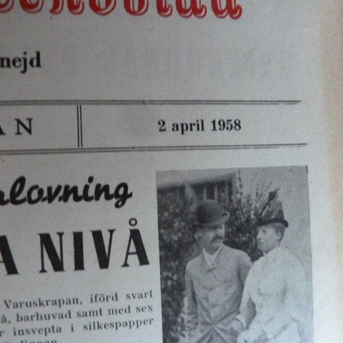 GRÖNKÖPINGS VECKOBLAD, 1958 APRIL 2, TIDNING