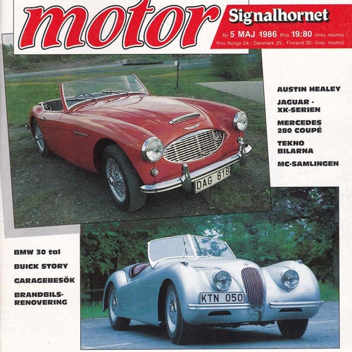 Classic 1986-5 Tekno Modellbilar..Austin Healey..Buick..MB