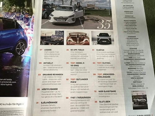 ELBILEN NR 4 2017 SKA VW Slå TESLA,OUTLANDER EV,IONIQ LADDHYBRID,ELCYKEL,ELBIL