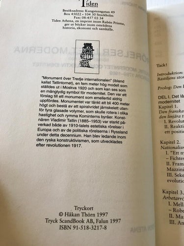 RÖRELSER I DET MODERNA Håkan Thörn 1997