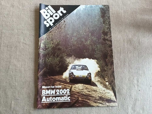 BILSPORT NR 1 1971 BMW 2002 AUT,MARCH,DANMARK RING DJURSLAND,BLUE FLAME,F MOTOR