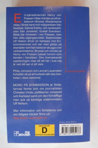 P.Johnsson & L.Lauenstein - Mord på kommission (Pocket Tre böcker) bok