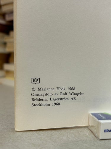 Vän av ordning av Marianne Höök. Bok. Fine plus
