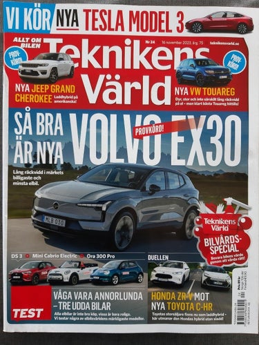 Teknikens Värld nr 24 2023: Toyota C-HR, Honda ZR-V, Jeep Grand Cherokee 4xe