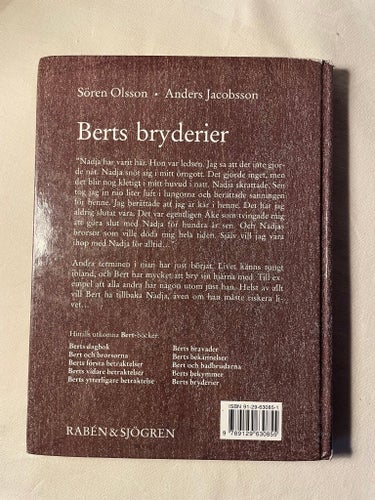Berts Bryderier av Sören Olsson och Anders Jacobsson 1995
