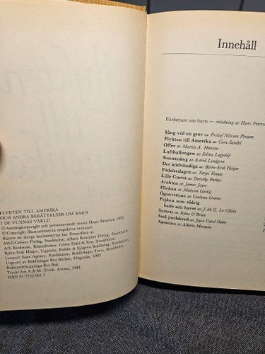 Flykten till Amerika och andra berättelser av Hans Peterson, 1983