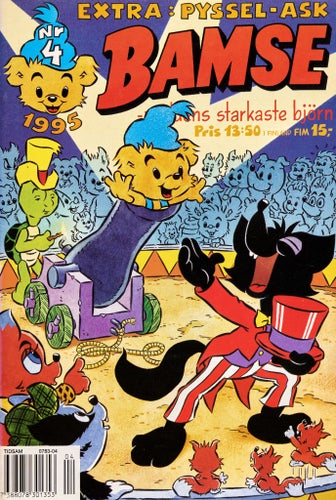 Bamse – världens starkaste björn Serietidning 1995 nr 4 (Oläst arkivex)