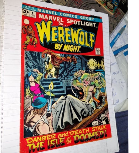 MARVEL SPOTLIGHT WEREWOLF BY NIGHT VOL.1 NO #4 JUN BEG F PRIS 999 FRAKT 69