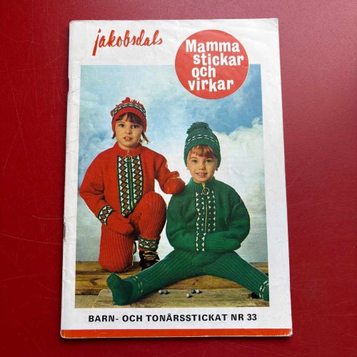 JAKOBSDALS Barn- och tonårsstickat nr 33 +HEMINREDNINGSTIPS I STICKAT OCH VIRKAT