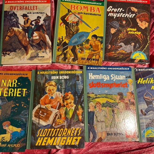 7 x B. Wahlströms Ungdomsböcker