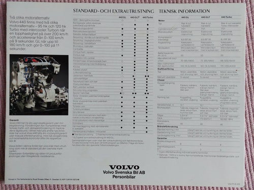 Volvo 440 1989 .