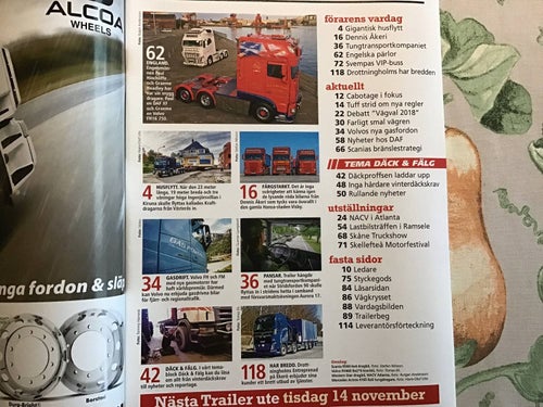 TRAILER NR 11 2017 HUSFLYTT I KIRUNA,DENNIS ÅKERI,VOLVO FH O FM,STRIDSFORDON,DAF