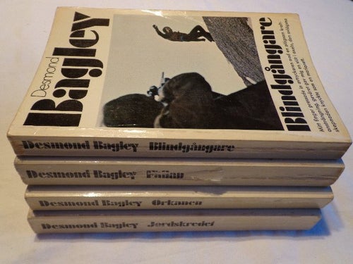 Desmond Bagley Bokpaket - Blindgångare, Fällan, Orkanen, Jordskredet - 1972