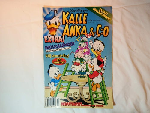 Kalle Anka & co - 1993 nr 33 - Bilaga: Skolkalender