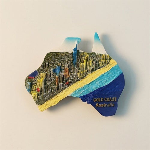 Gold Coast Australien Kylskåpsmagnet