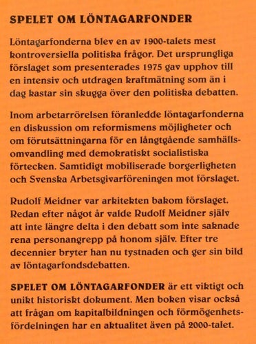 Rudolf Meidner: Spelet om löntagarfonder