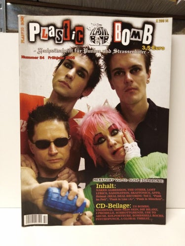 Plastic Bomb fachzeitschrift für punker und strassenköter 2006 nummer 54. Very F