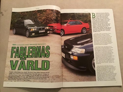 AUTOMOBIL NR 12 1992 MASERATI 222,PONTIAC FIERO,MCLAREN,MITSUBISHI 3000 GT,MB400