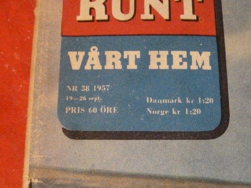 TIDNING, ÅRET RUNT, VÅRT HEM, NR 38 - 1957