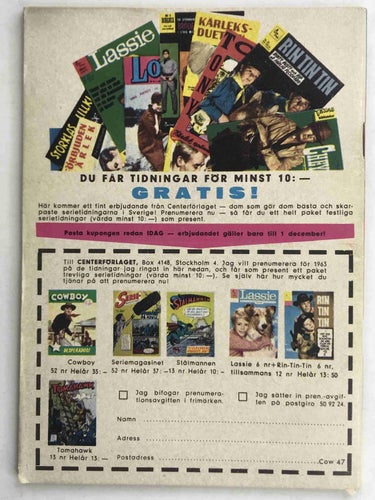 Cowboy - 1962:47 VG