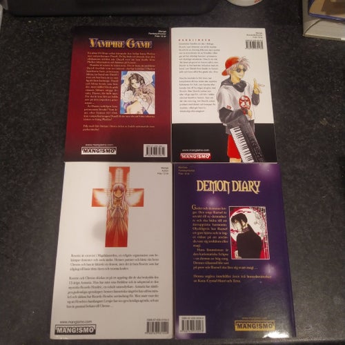Manga-Lot: Vampire Game 1, Gravitation 1, Chrono Crusade 1, Demon Diary 1
