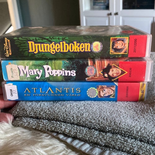 Djungelboken, Mary Poppins, Atlantis transfer VHS)