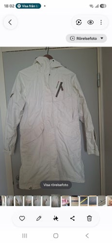Didriksons vit jacka, storlek 38