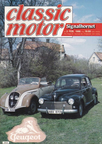 Classic 1986-2 Historien Om Peugeot Stort Bildrepotage