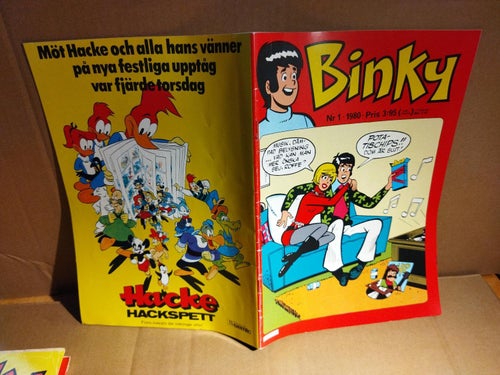 Binky 1980 nr 1, VF+ Ingela Wrethager Ann Christin Jönsson Anne Maj Höjbråten