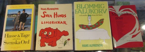 4 böcker med medverkan av Hans Hasse Alfredson, Svensk humor