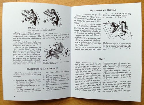 Instruktionsbok Cyclemaster Påhängsmotor