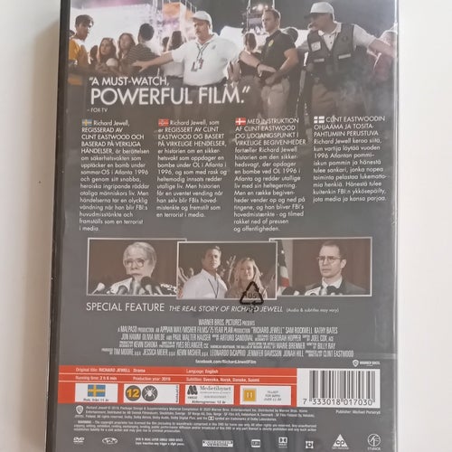 Ny Inplastad / Richard Jewell / Sam Rockwell, Kathy Bates / Svensk Text